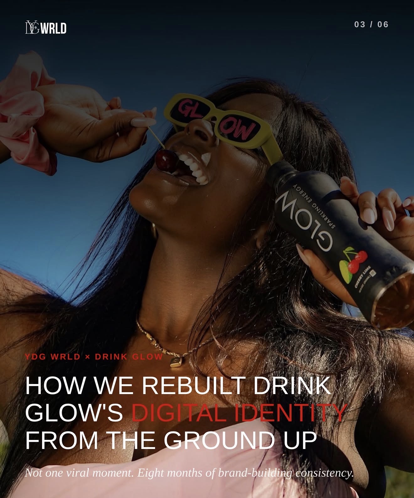 Drink GLOW case study cover